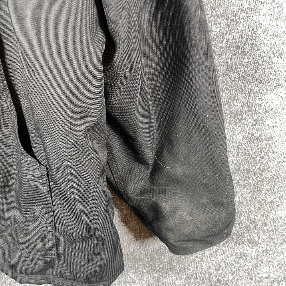 VTG Carhartt Jacket Mens XL Black Canvas Lined Workwear Full Zip Corduroy Collar - Picture 12 of 16